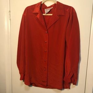 Vintage red button down